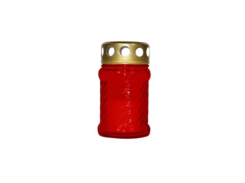 Cenový Hit Lampička hřbitovní STŘEDNÍ VÁLEC skleněná 40g d6,5x12cm