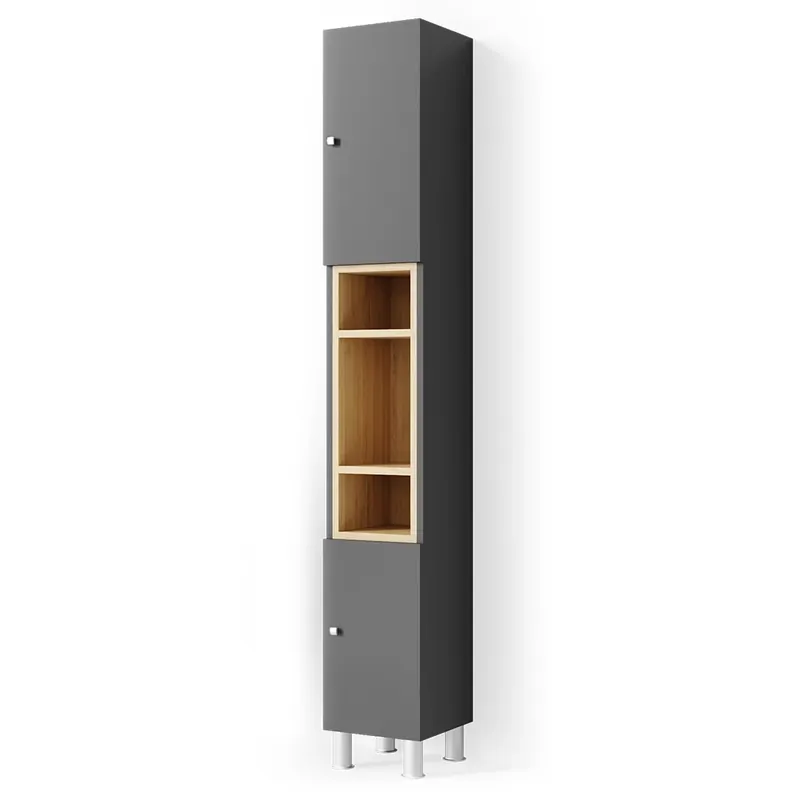 Koupelnová skříňka Aquis Antracit 30 x 190 cm Vicco Levný