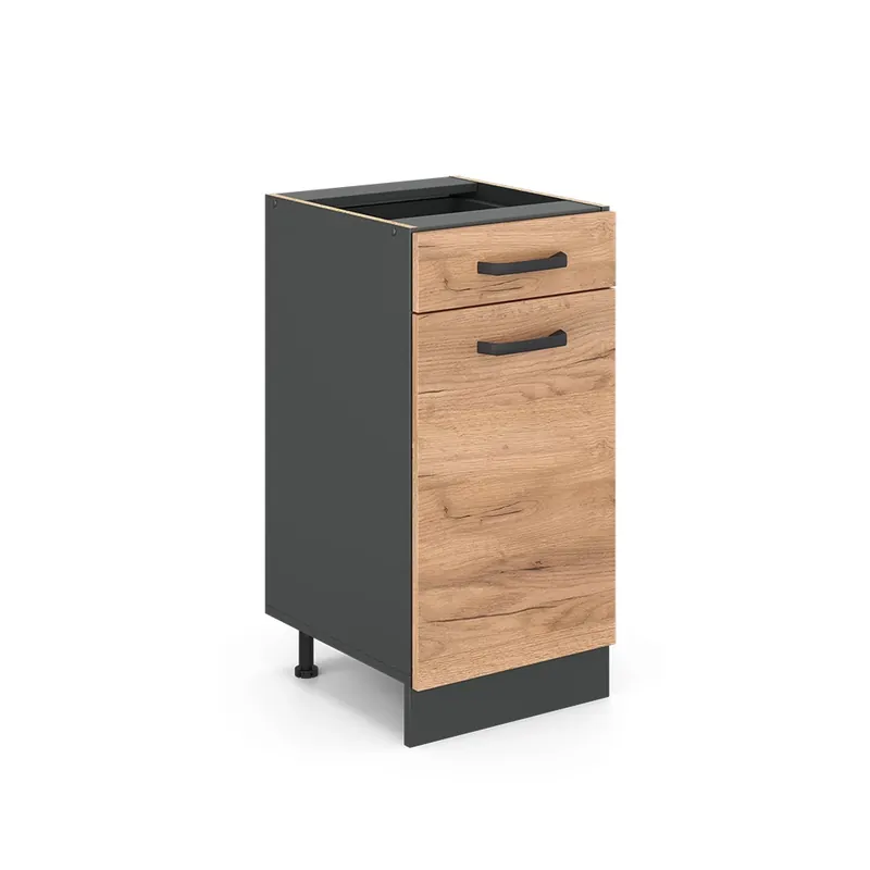 Kup Teď Spodní skříňka kuchyňské linky R-Line Zlatý mocný dub 40 cm bez pracovní desky Vicco