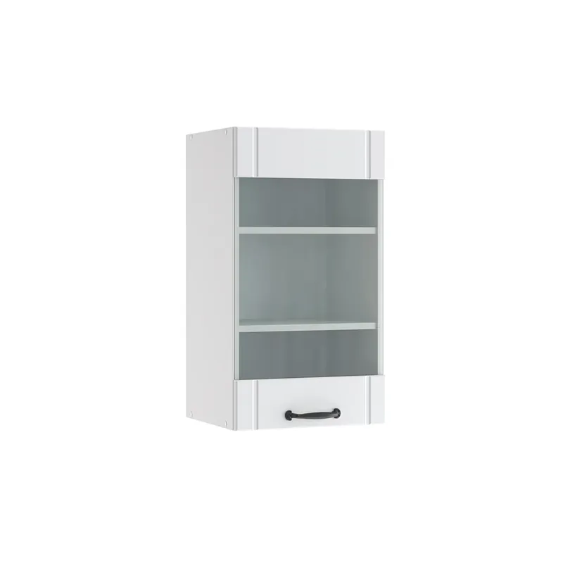 Koupit Online Skleněná kuchyňská skříňka Fame-Line Bílý venkovský dům 40 cm Vicco