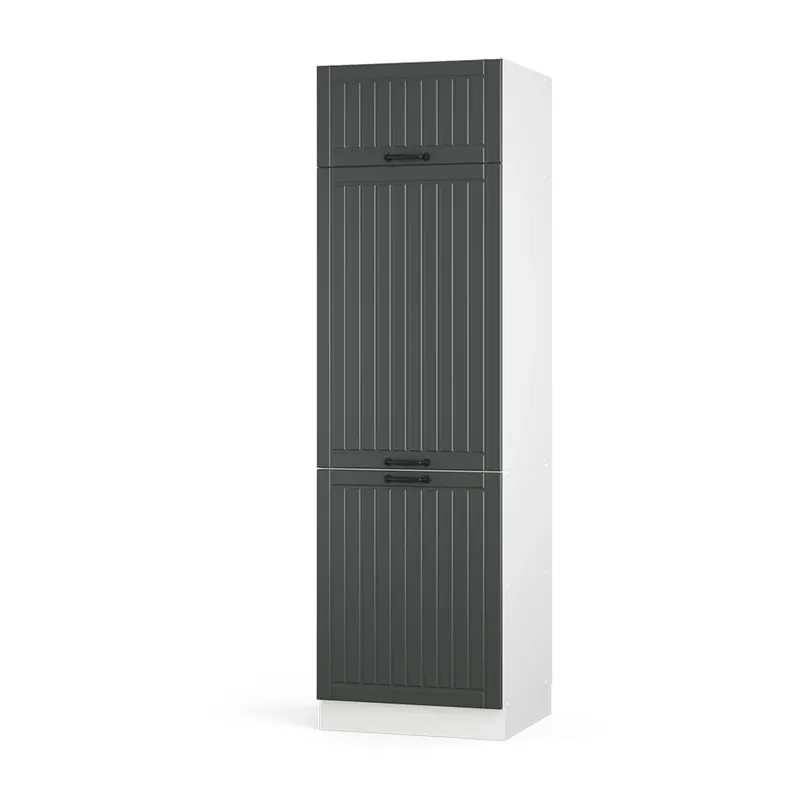 Autentický Skříňka na lednici Fame-Line Antracitový venkovský dům 60 cm Vicco