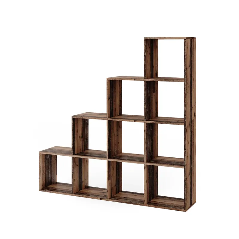 Schodišťový regál Starožitné dřevo 142.5 x 140 cm Vicco Akční Nabídka