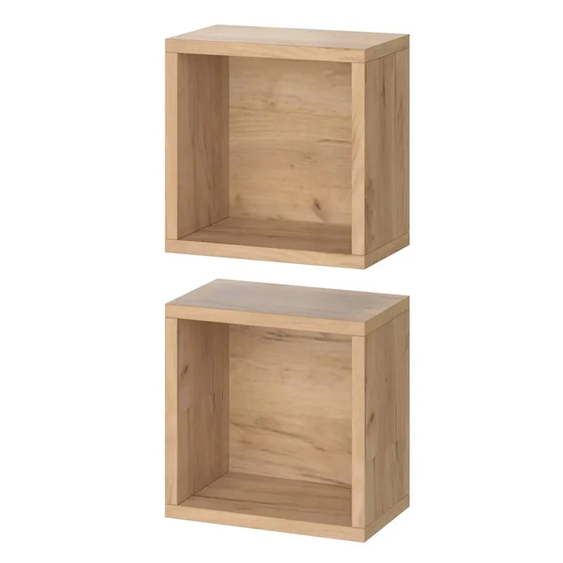Nízká Cena Skříňka do koupelny Senyo Zlatý mocný dub 25 x 25 cm Sada 2 kusů Vicco