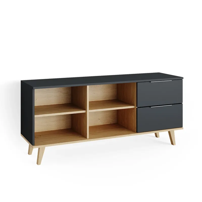Výhodná Nabídka Nízký nábytek pod televizi Nautica Antracit 134 x 61 cm Vicco