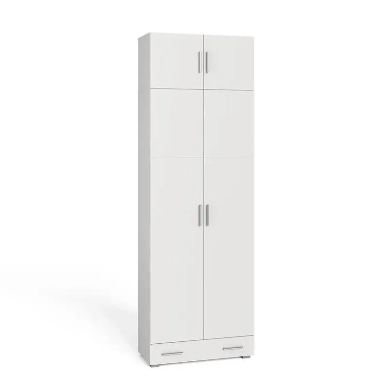Regál na dokumenty Ingo Bílá 80 x 182.4 cm s výsuvnou skříňkou a zásuvkou Vicco Nejlepší Cena