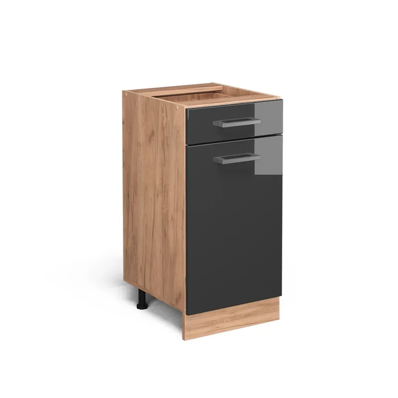 Kup Teď Spodní skříňka kuchyňské linky R-Line Antracitový vysoký lesk 40 cm bez pracovní desky Vicco
