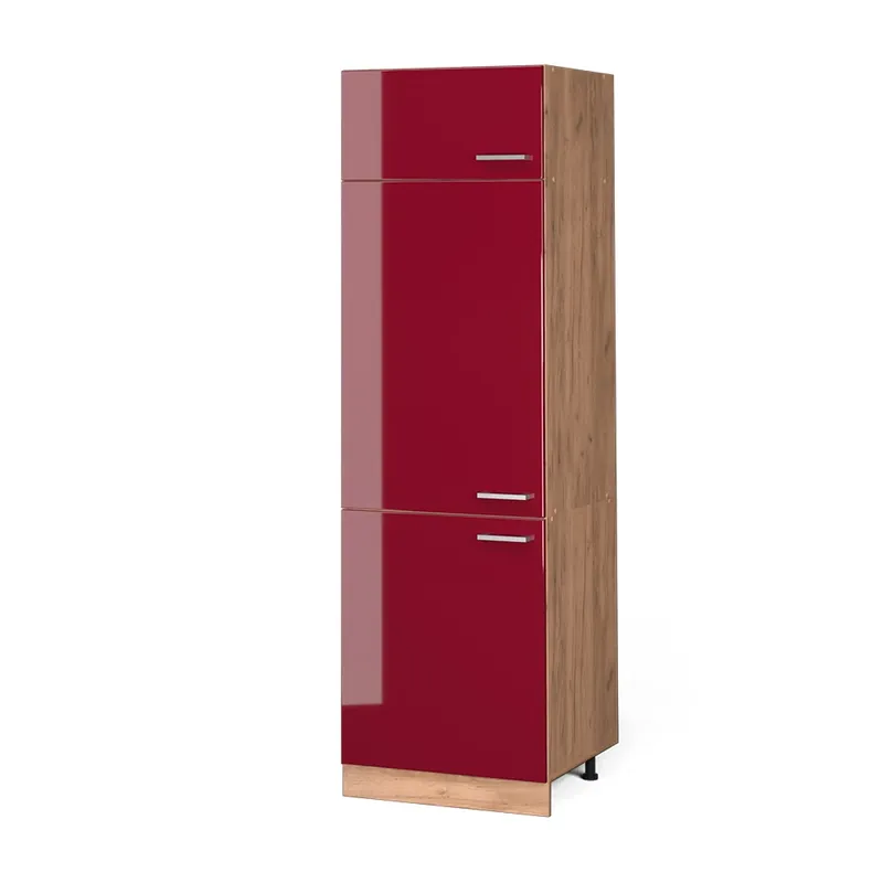Skříňka na lednici R-Line Červená vysoký lesk 60 cm Vicco Výhodná Nabídka