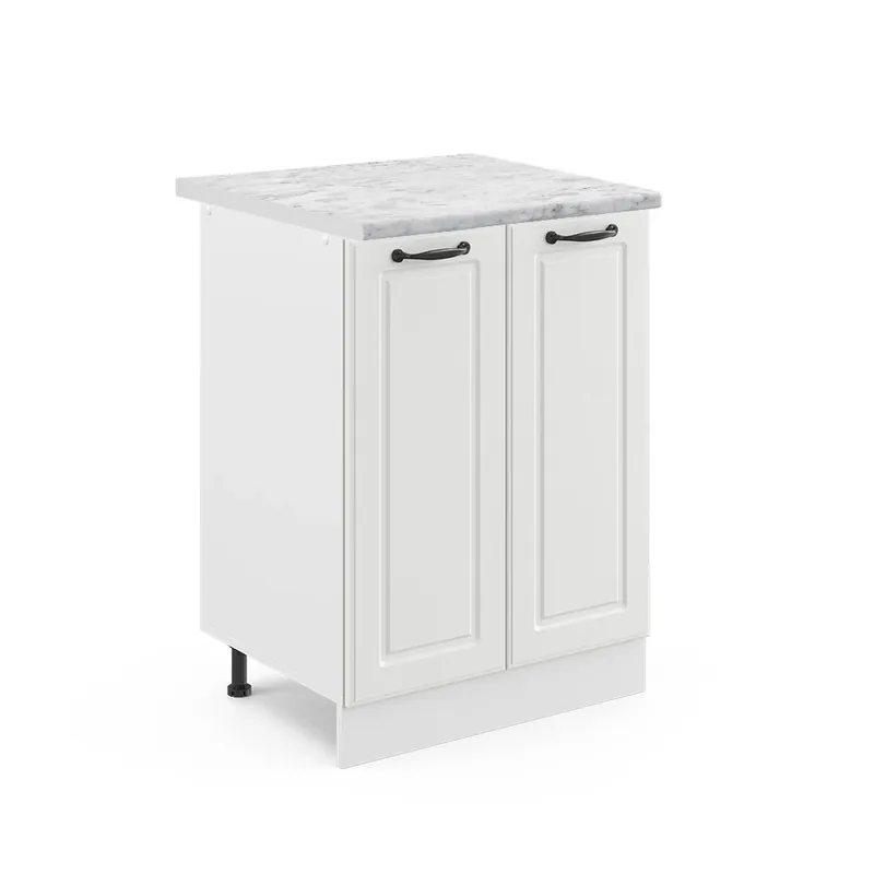 Přímo Od Výrobce Spodní skříňka kuchyňské linky R-Line Bílý venkovský dům 60 cm , PD Mramor Vicco