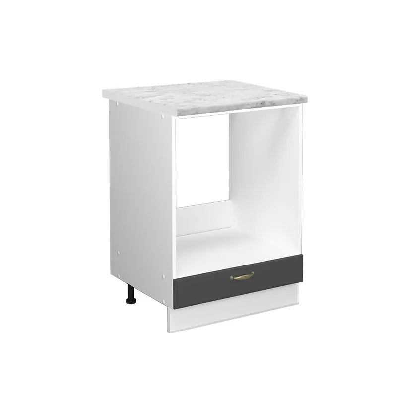 Speciální Cena Skříňka na vestavěnou troubu Fame-Line Antracitově zlatý 60 cm , PD Mramor Vicco