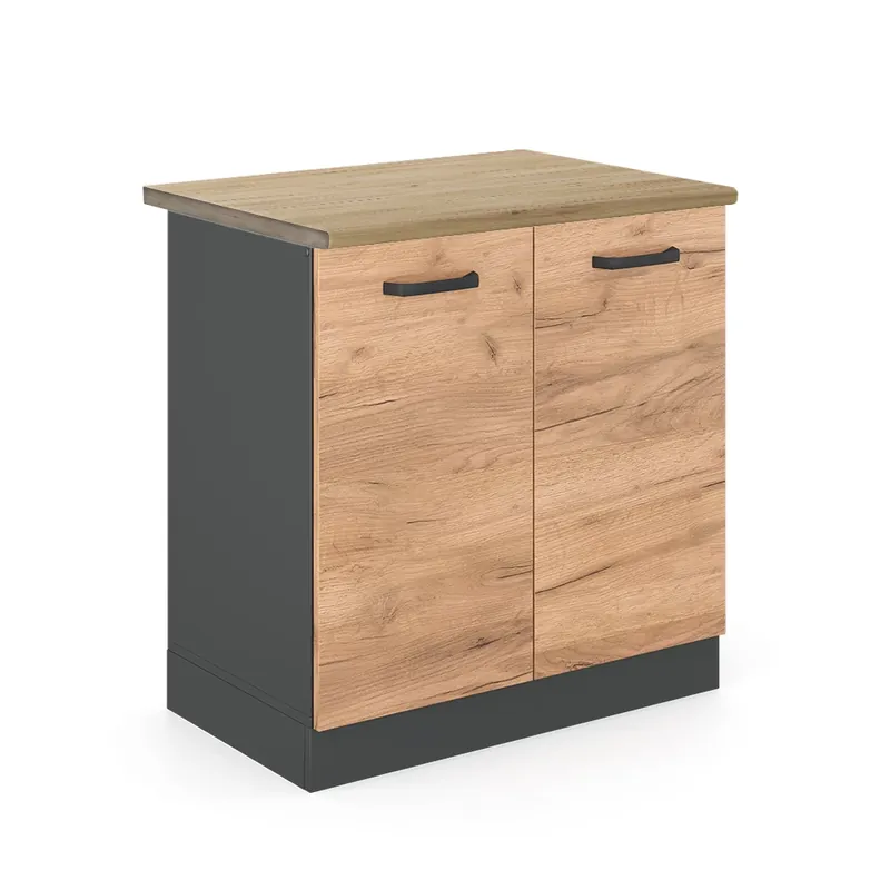 Skříňka pod dřez R-Line Zlatý mocný dub 80 cm , PD Dub Vicco Aktuální