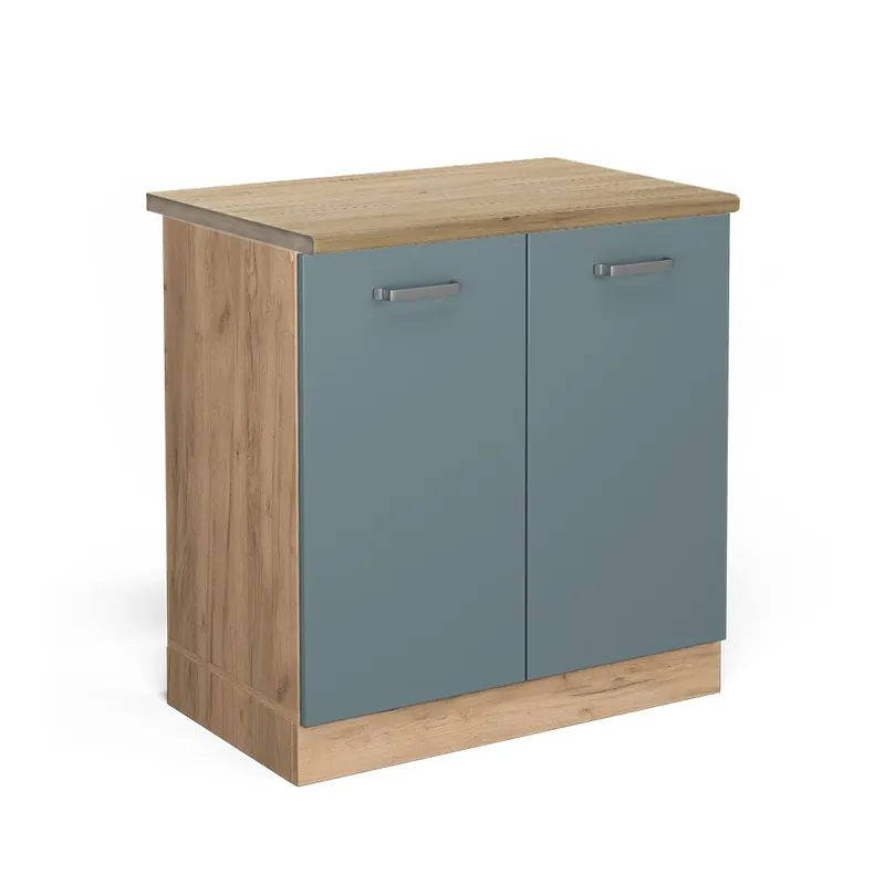 Kup Teď Skříňka pod dřez R-Line Modrošedá 80 cm , PD Dub Vicco