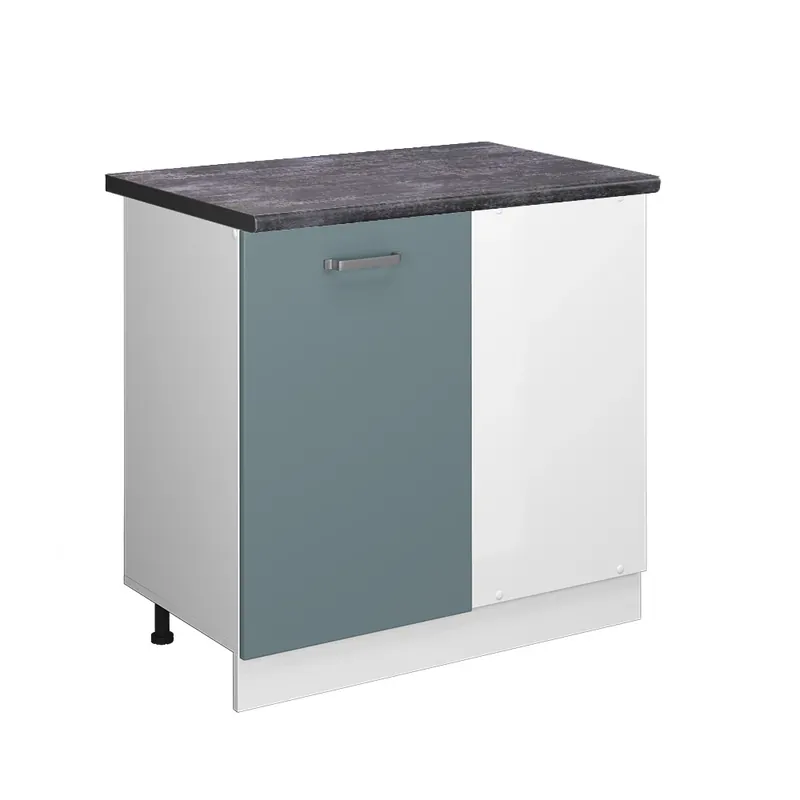 Must-Have Rohová skříňka R-Line Modrošedá 86 cm , PD Antracit Vicco