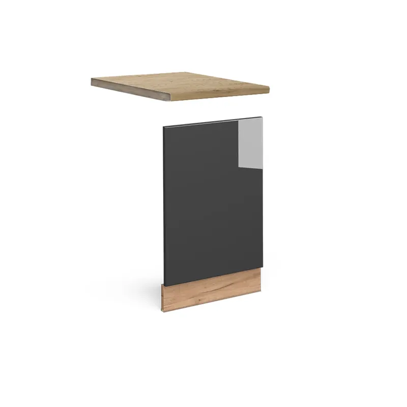 Přední panel Fame-Line Antracitový vysoký lesk 45 cm , PD Dub Vicco Odeslání Ihned