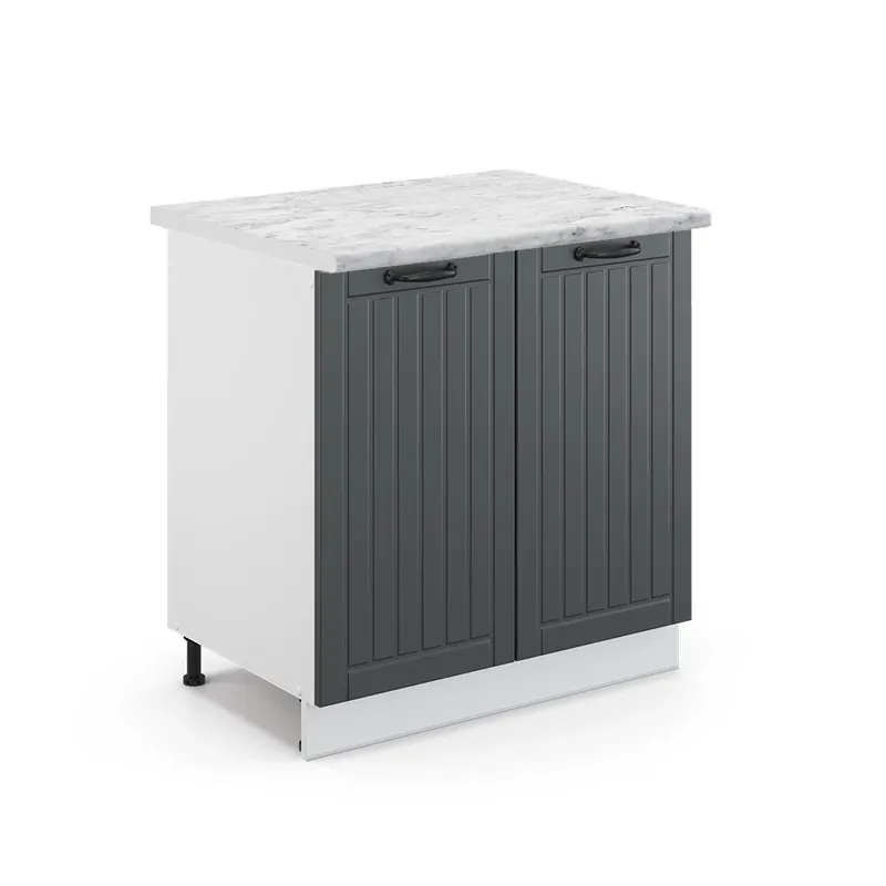Must-Have Rohová skříňka R-Line Beton 75.6 cm , PD Dub Vicco