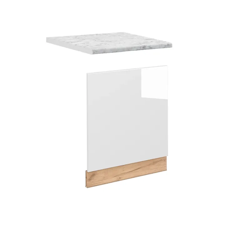 Přední panel Fame-Line Bílá vysoký lesk 60 cm , PD Mramor Vicco Novinka