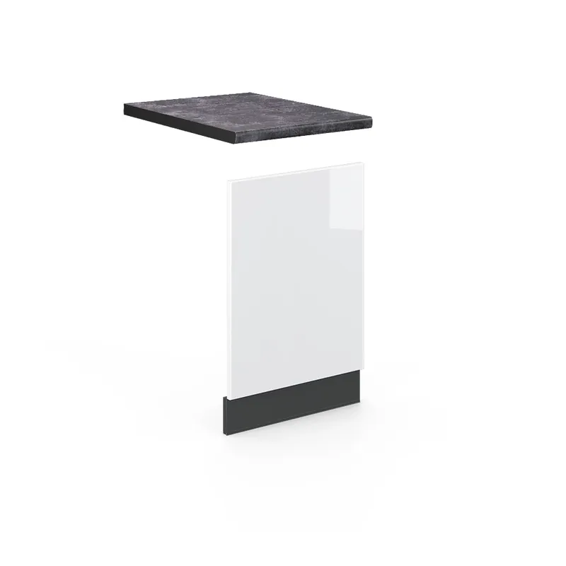 Nejprodávanější Přední panel Fame-Line Bílá vysoký lesk 45 cm , PD Antracit Vicco