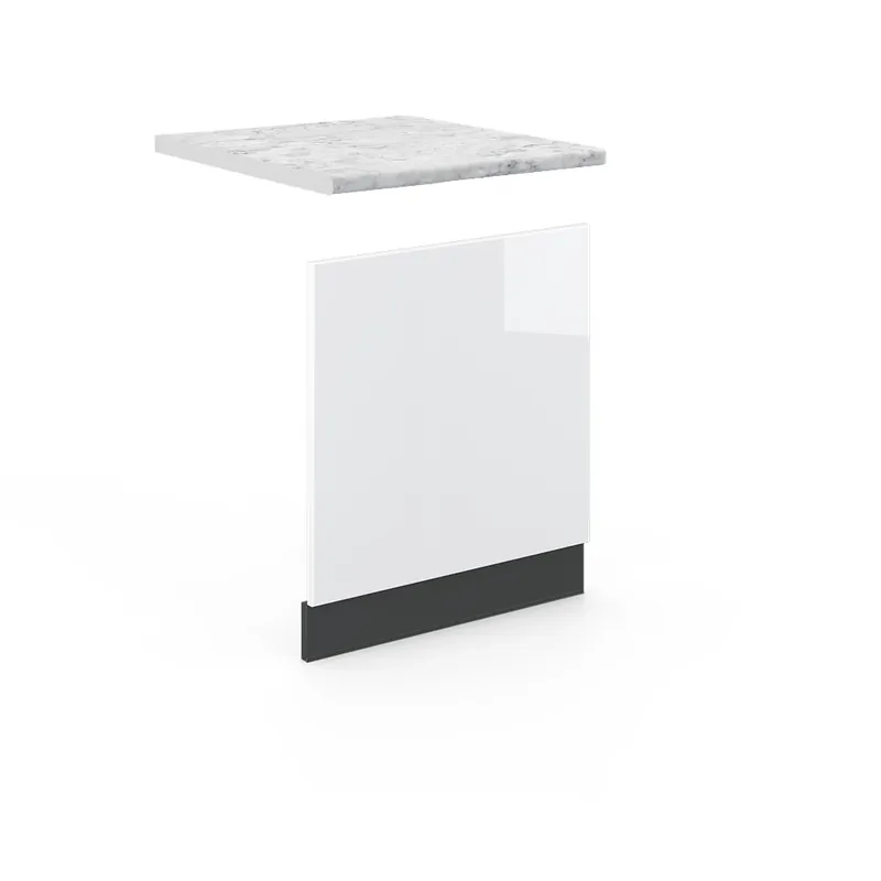 Přední panel Fame-Line Bílá vysoký lesk 60 cm , PD Mramor Vicco Kup Teď