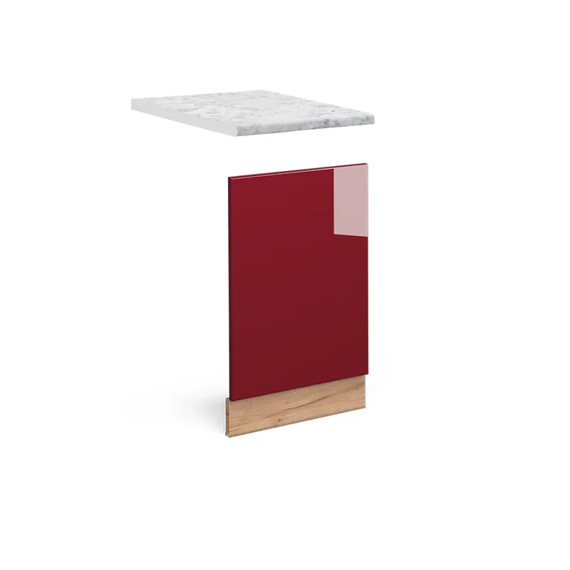 Přední panel Fame-Line Bordó červená vysoký lesk 45 cm , PD Mramor Vicco Značkový