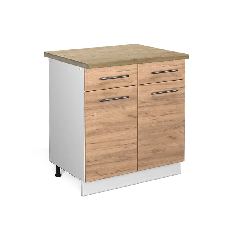 Spodní skříňka kuchyňské linky Fame-Line Zlatý mocný dub 80 cm , PD Dub Vicco Top Prodej
