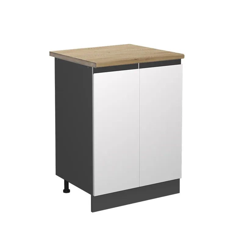 Akční Nabídka Spodní skříňka kuchyňské linky R-Line Bílá 60 cm , PD Dub Vicco