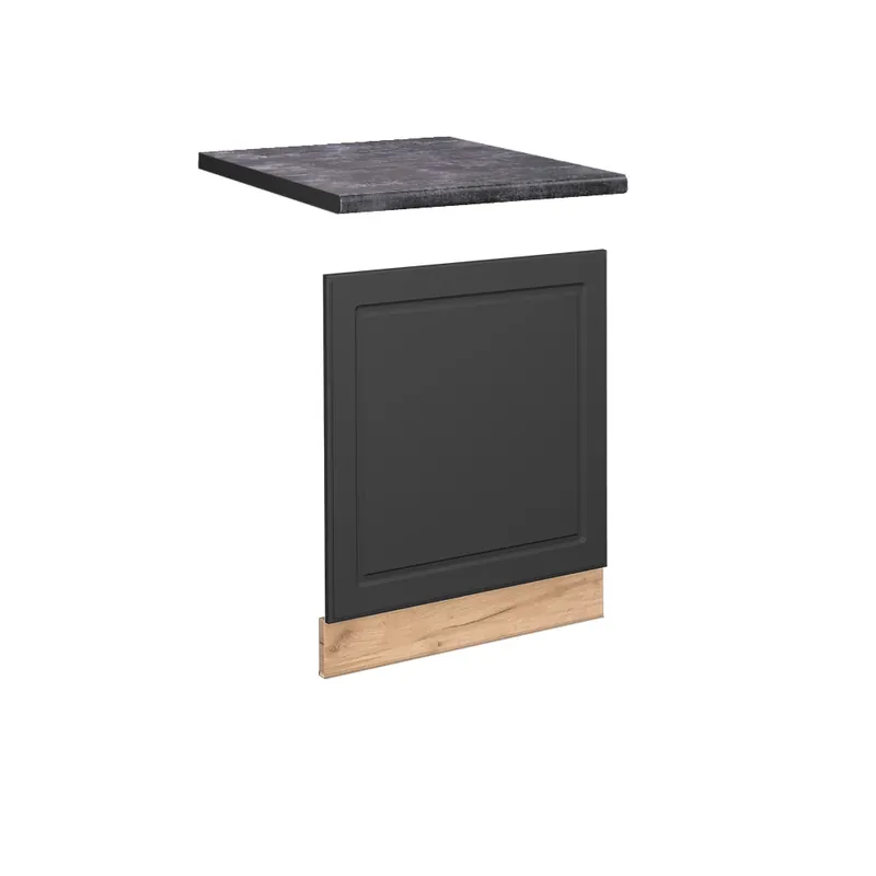 Autentický Přední panel Fame-Line Antracitově zlatý 60 cm , PD Antracit Vicco