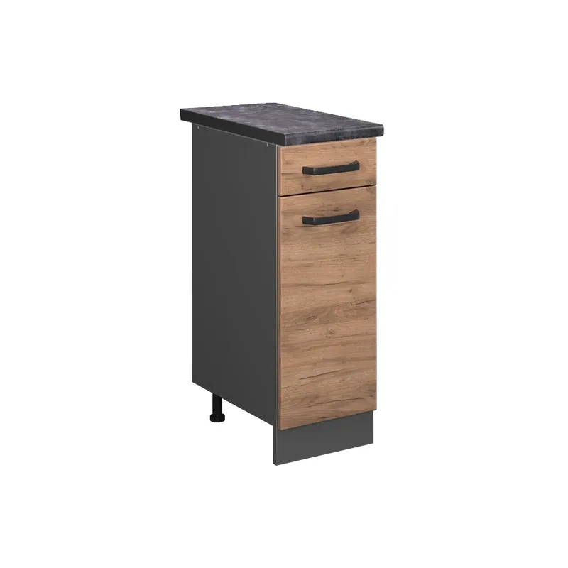 Spodní skříňka kuchyňské linky R-Line Zlatý mocný dub 30 cm , PD Antracit Vicco Objednat Nyní