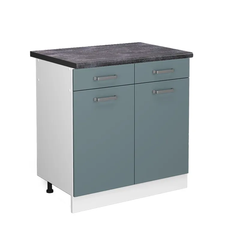 Super Cena Spodní skříňka kuchyňské linky R-Line Modrošedá 80 cm , PD Antracit Vicco