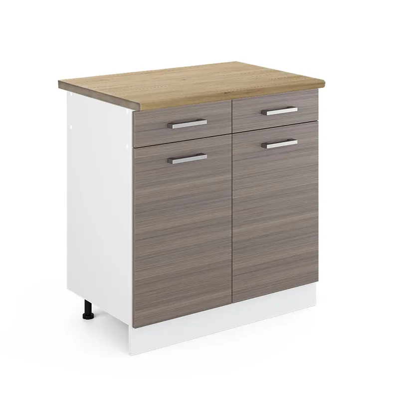 Nízká Cena Spodní skříňka kuchyňské linky R-Line Ušlechtilá šedá 80 cm , PD Dub Vicco
