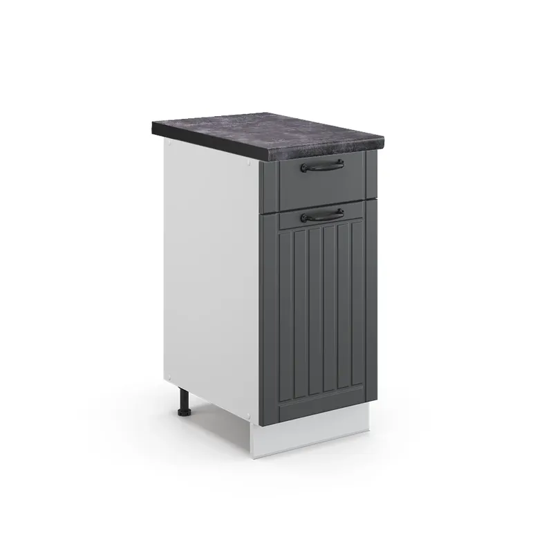 Levný Spodní skříňka kuchyňské linky Fame-Line Antracitový venkovský dům 40 cm , PD Antracit Vicco