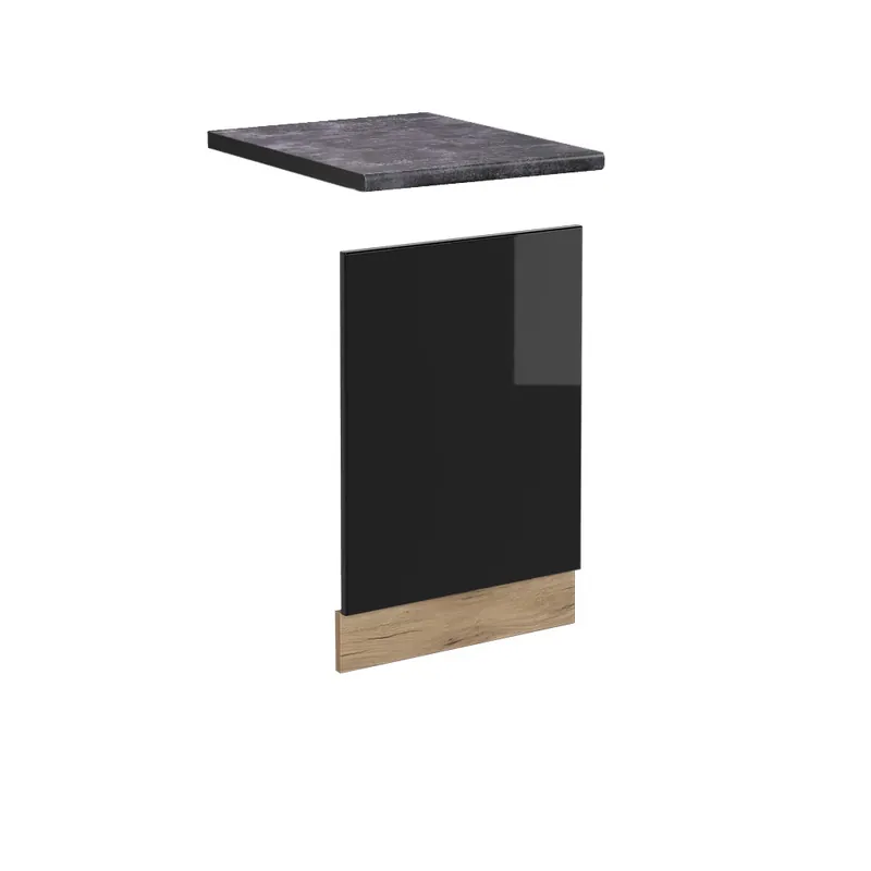 Jen Po Omezenou Doba Přední panel R-Line Černý vysoký lesk 45 cm , PD Antracit Vicco