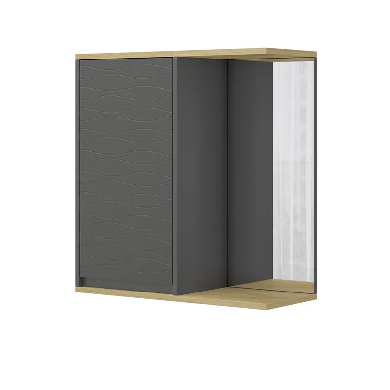Koupelnová zrcadlová skříňka Livia Antracit 60 x 63 cm Vicco Bezpečná Platba