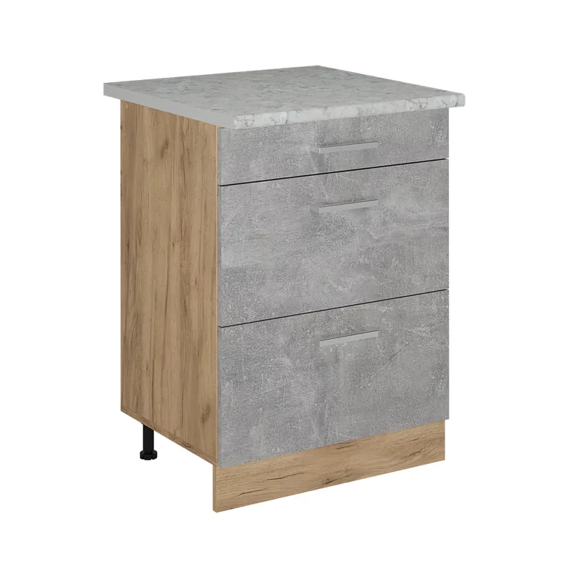 Spodní skříňka kuchyňské linky R-Line Beton 60 cm PD Mramor Vicco Horká Nabídka