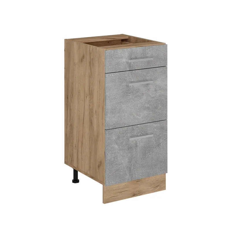 Spodní skříňka kuchyňské linky R-Line Beton 40 cm se zásuvkami, bez pracovní desky Vicco Nakupujte Hned