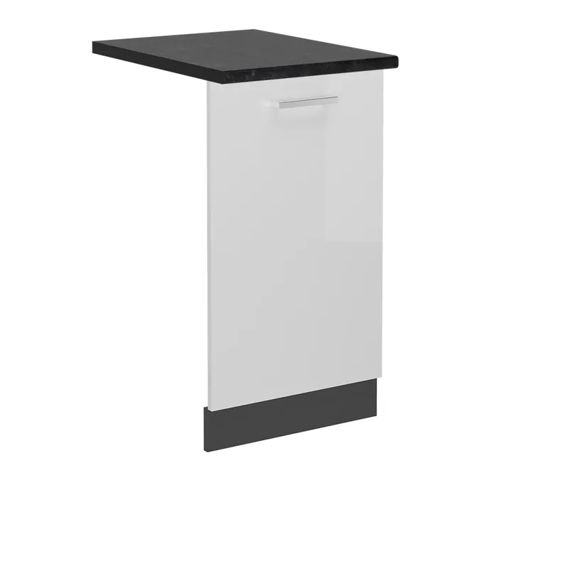 Cenově Výhodný Přední panel R-Line Bílá vysoký lesk 45 cm , PD Antracit Vicco