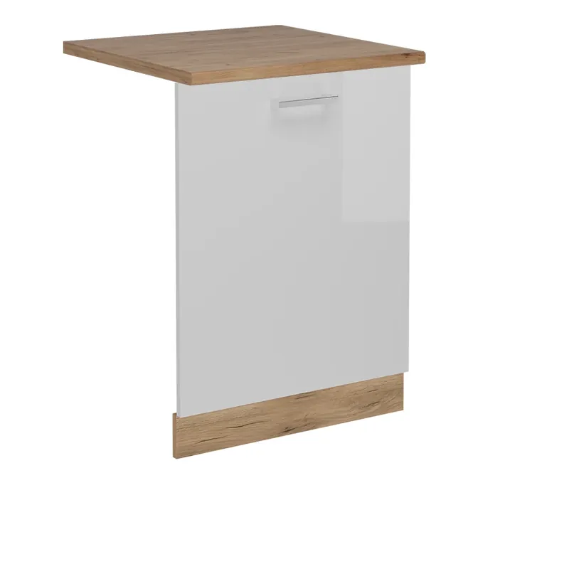 Výhodná Nabídka Přední panel R-Line Bílá vysoký lesk 60 cm , PD Dub Vicco