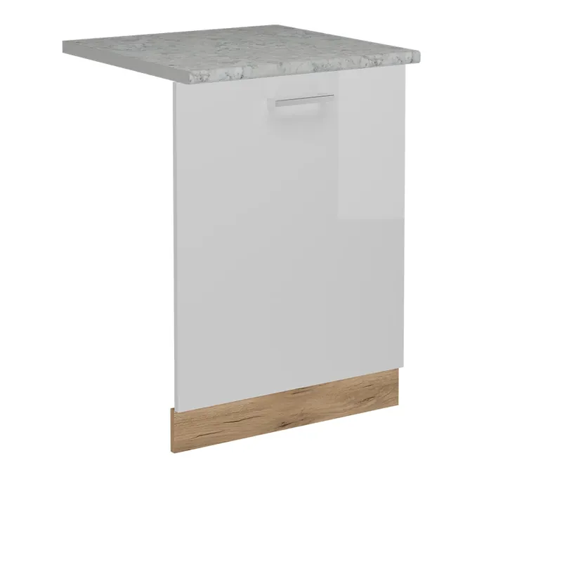Přední panel R-Line Bílá vysoký lesk 60 cm s pracovní deskou Vicco Autentický