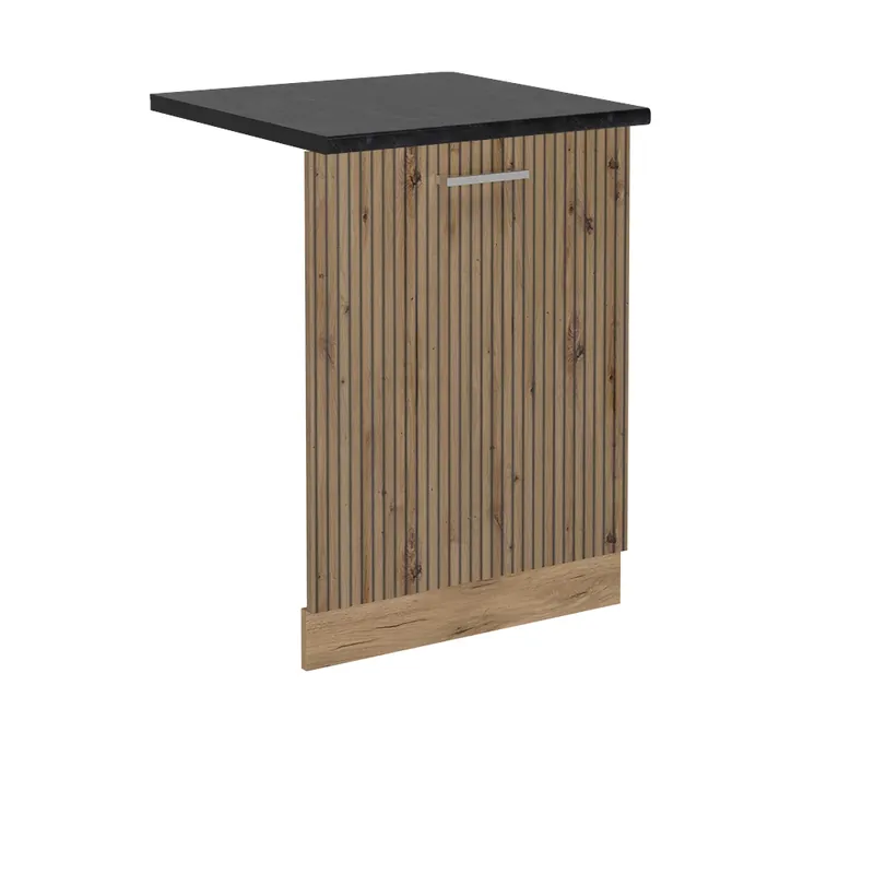 Cenově Výhodný Čelní panel myčky R-Line Řemeslný dub 60 cm , PD Antracit Vicco