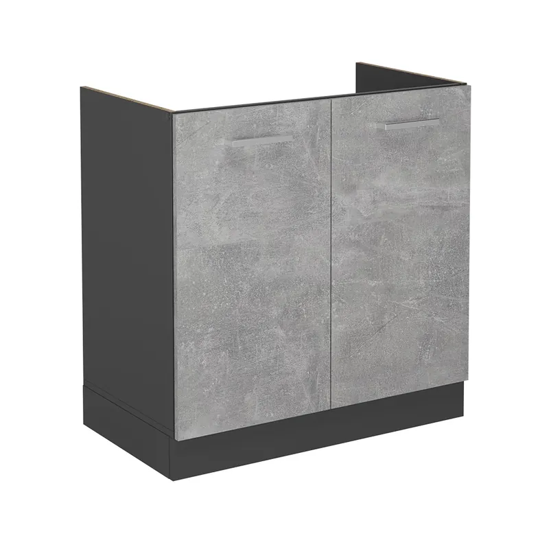 Značkový Skříňka pod dřez R-Line Beton 80 cm bez pracovní desky Vicco