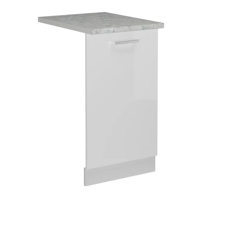 Nejlepší Cena Přední panel R-Line Bílá vysoký lesk 45 cm s pracovní deskou Vicco