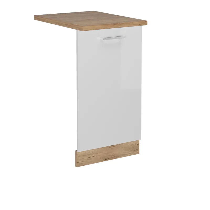 Akce Přední panel R-Line Bílá vysoký lesk 45 cm , PD Dub Vicco