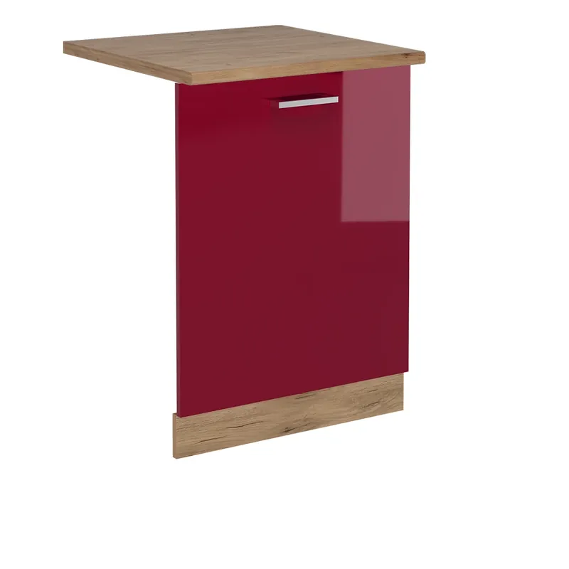 Čelní panel myčky R-Line Červená vysoký lesk 60 cm , PD Dub Vicco Nejlepší Volba
