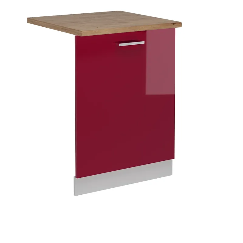 Nejlepší Volba Čelní panel myčky R-Line Červená vysoký lesk 60 cm , PD Dub Vicco