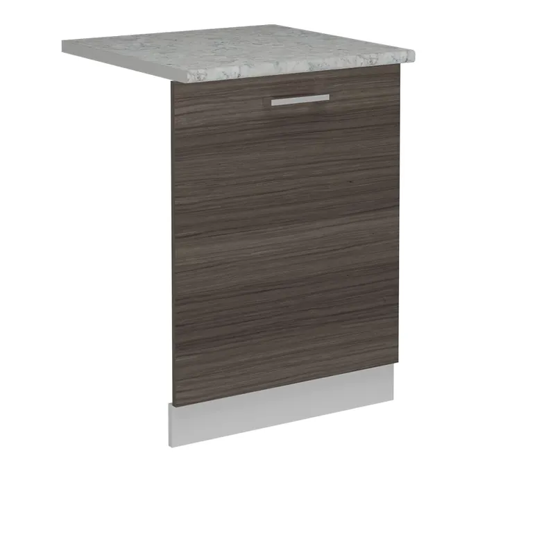 Cenový Hit Čelní panel myčky R-Line Ušlechtilá šedá 60 cm s pracovní deskou Vicco