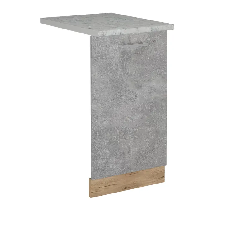 Časově Omezené Čelní panel myčky R-Line Beton 45 cm s pracovní deskou Vicco