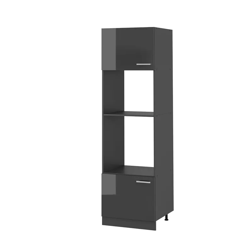 Odeslání Ihned Skříňka na mikrovlnnou troubu R-Line Antracitový vysoký lesk 60 cm Vicco