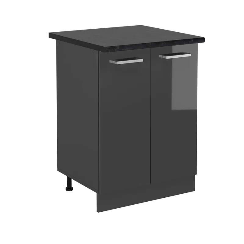 Spodní skříňka kuchyňské linky R-Line Antracitový vysoký lesk 60 cm , PD Antracit Vicco Tovární Cena