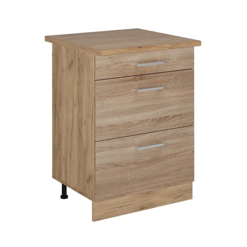 Expresní Doručení Spodní skříňka kuchyňské linky R-Line Sonoma 60 cm se zásuvkami, PD Dub Vicco