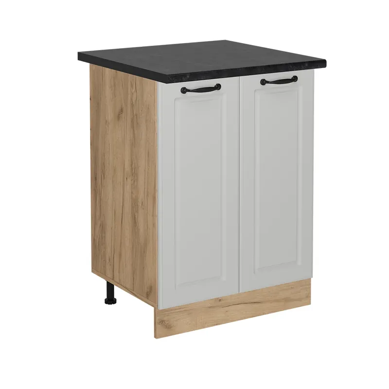 Spodní skříňka kuchyňské linky R-Line Bílý venkovský dům 60 cm , PD Antracit Vicco Ověřený