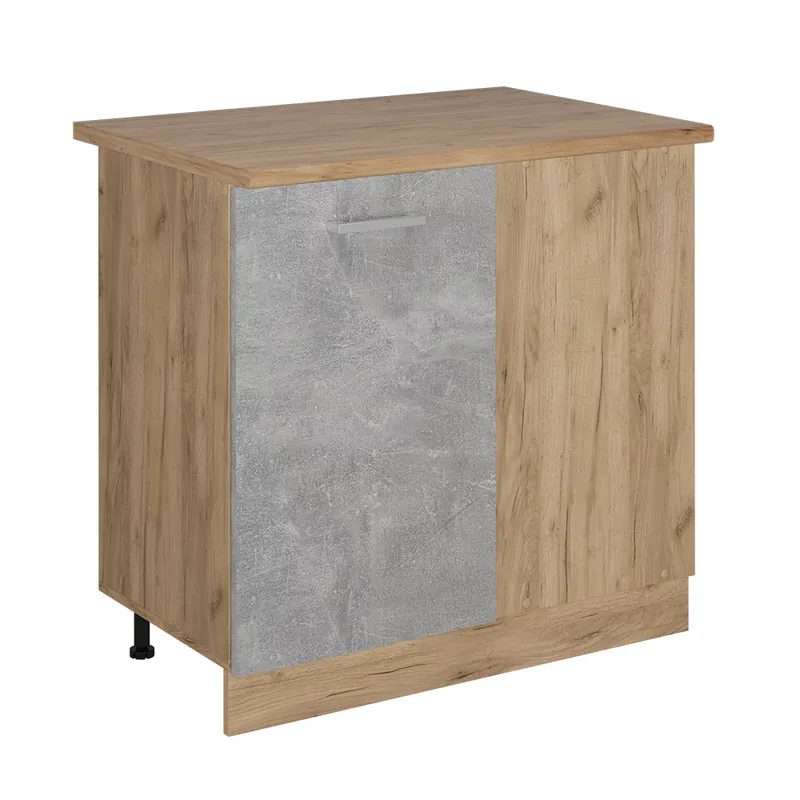 Originální Rohová skříňka R-Line Beton 86 cm , PD Dub Vicco