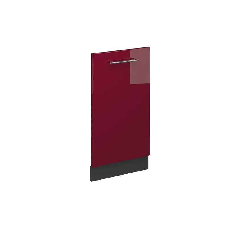 Poslední Šance Čelní panel myčky Fame-Line Bordó červená vysoký lesk 45 cm bez pracovní desky Vicco
